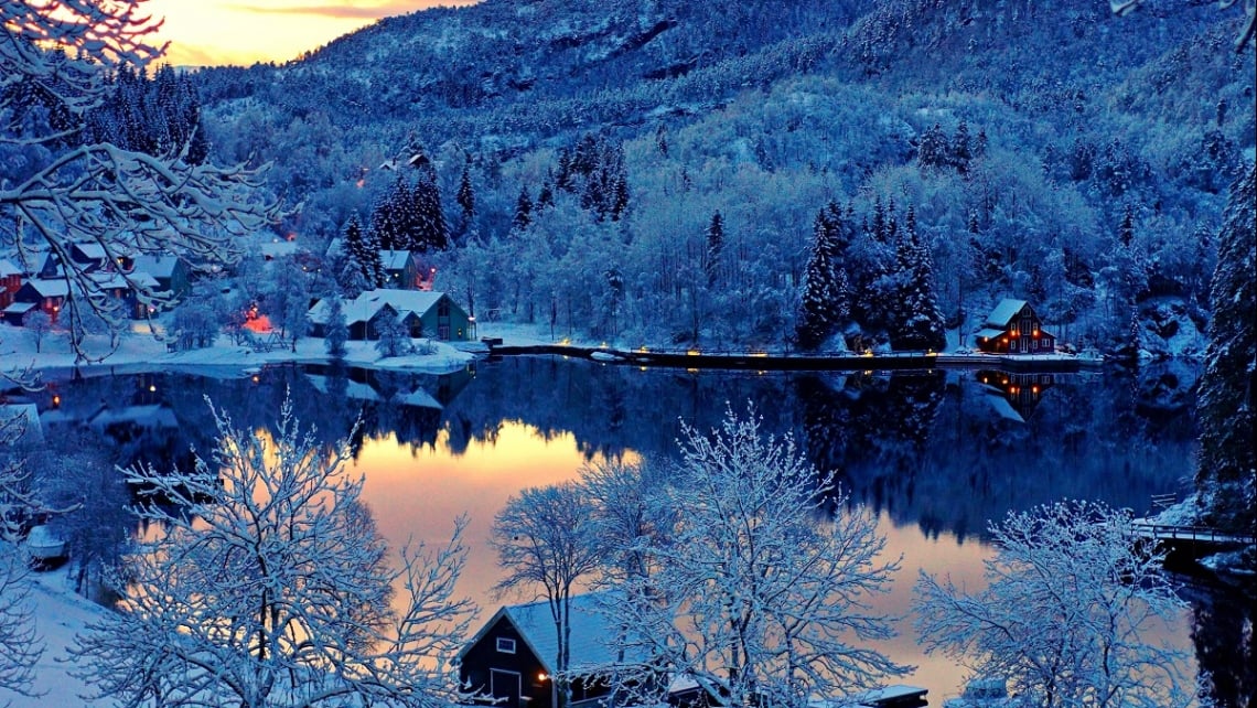 Зимняя cказка Скандинавии