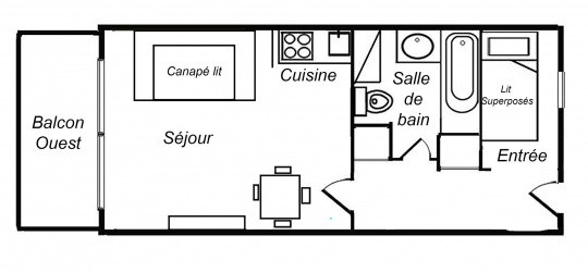  Résidence le PRALIN 1213, Méribel-Mottaret, апартаменты для отдыха